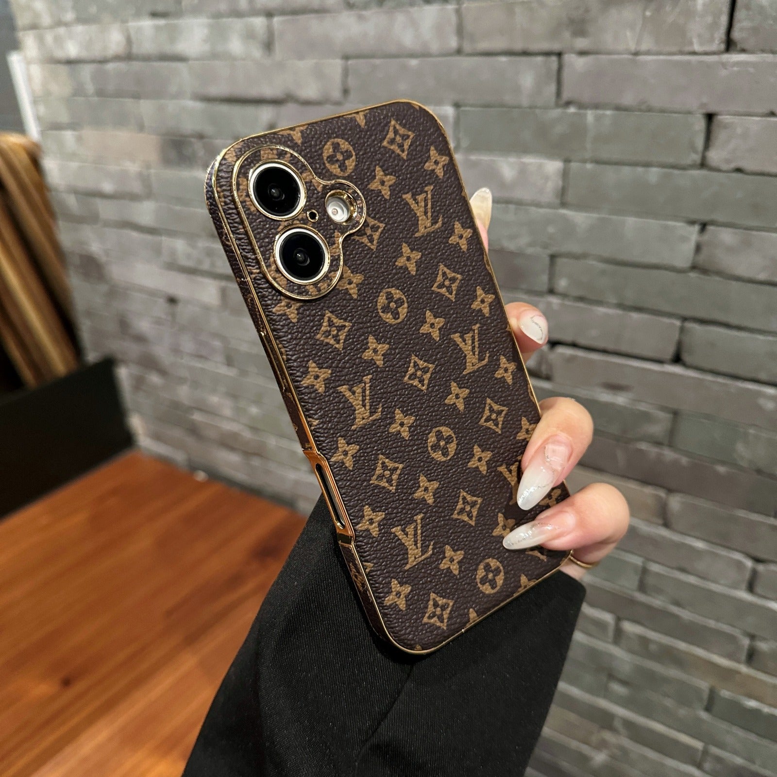 Lyxigt LV 2.0 iPhone-fodral