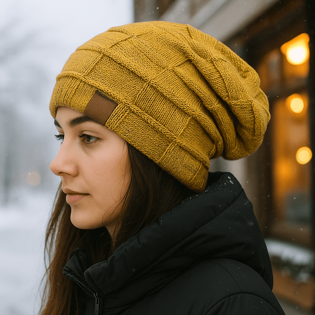 Yves Stickade Mössa - Varm, Bekväm & Trendig för Vintern