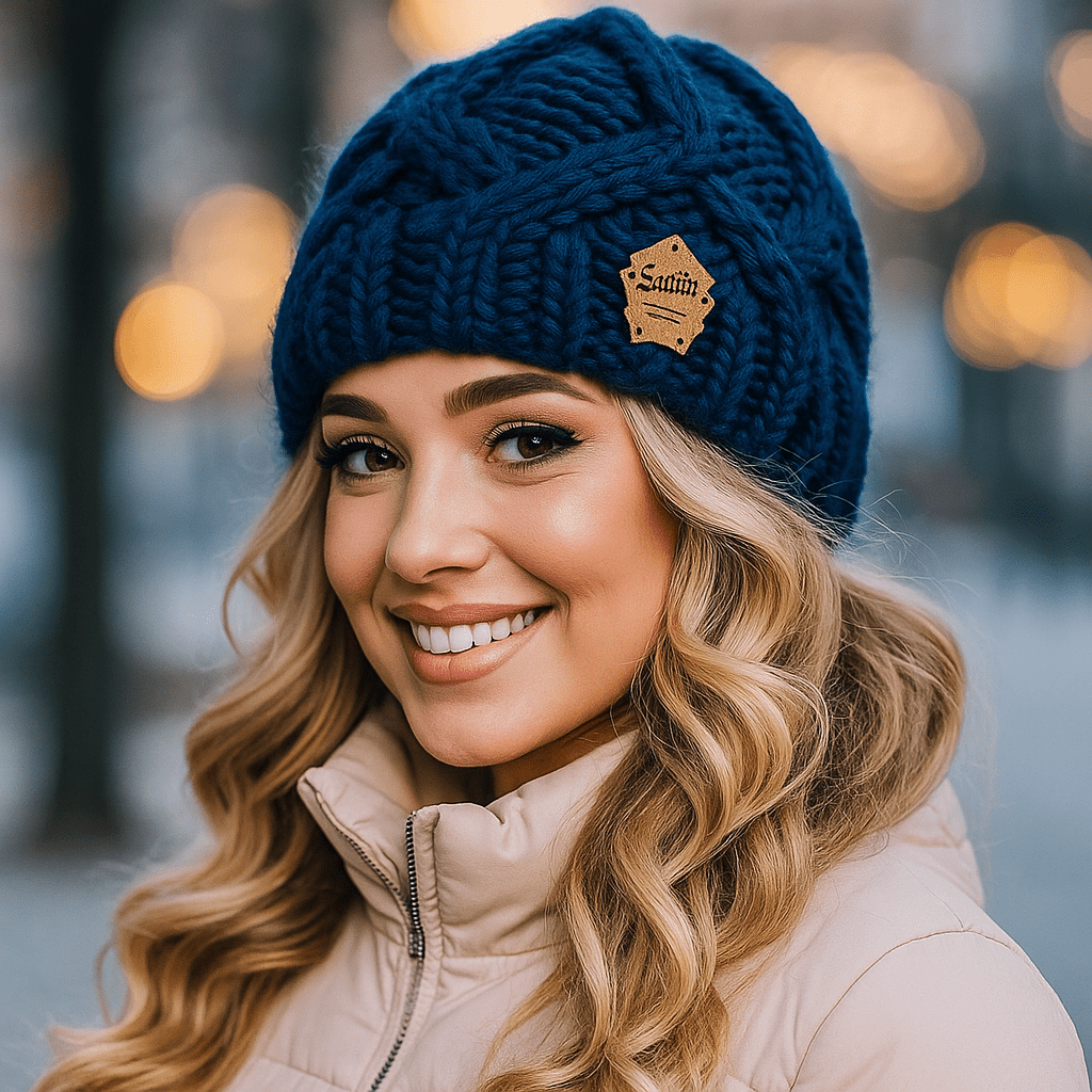 Elena Vintermössa för kvinnor - Varm - Stickad