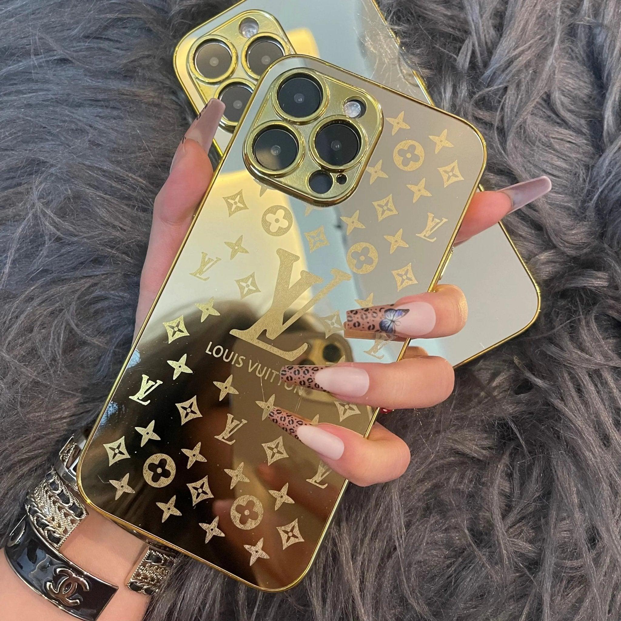 Lyxigt Spegel Guld 'Yes Love' iPhone-skal